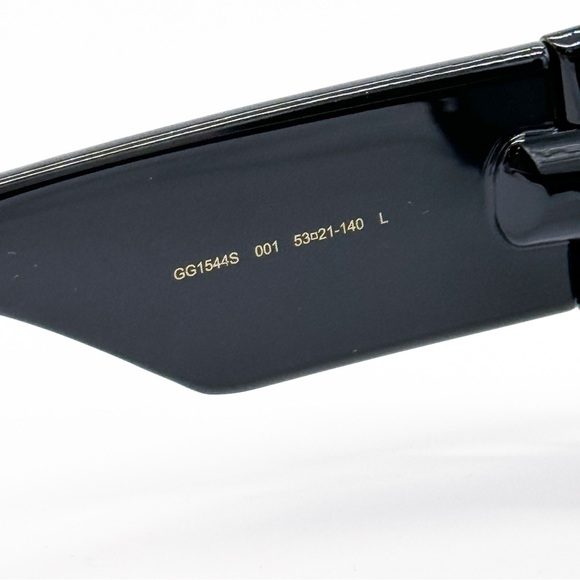 NEW GG1544S 001 GUCCI BLACK ROUND WOMEN SUNGLASSES GUCCI GG 1544S 001 - Picture 12 of 14